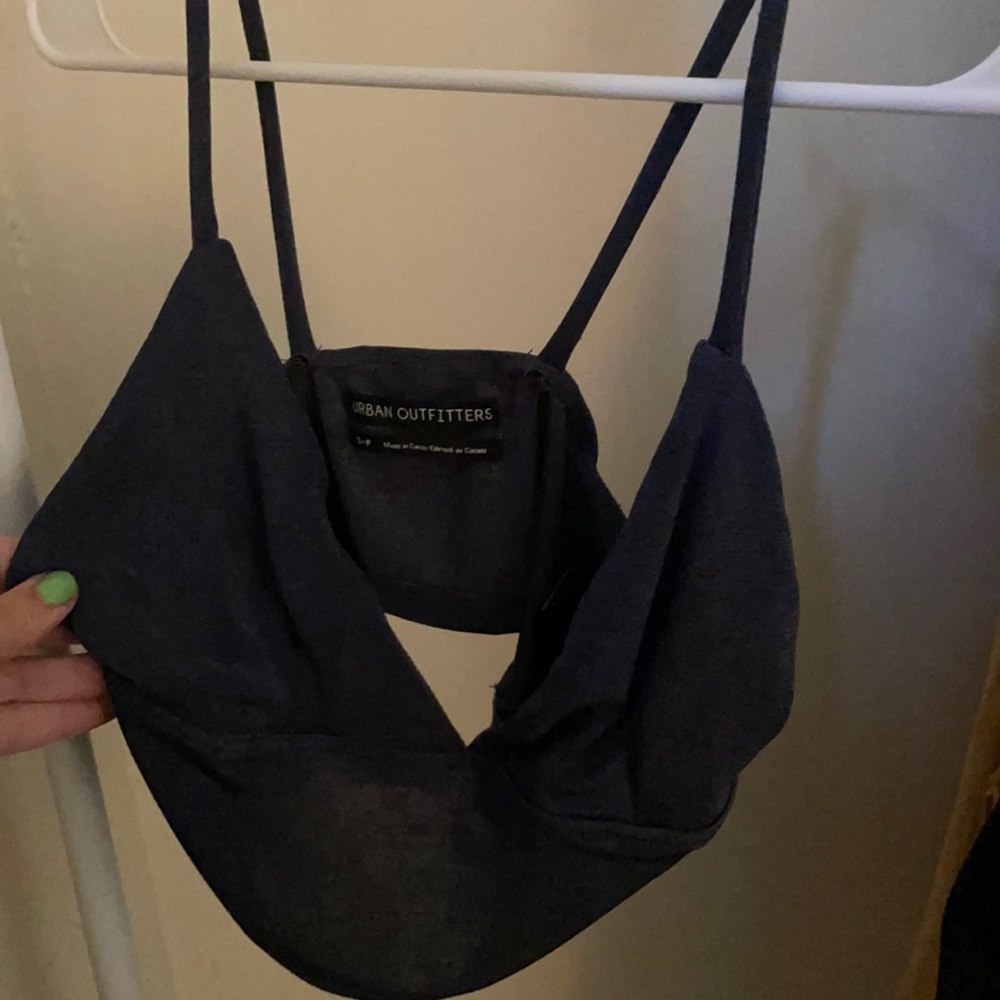 Blue bralette top from Urban Outfitters!